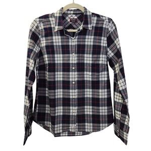Untuckit Citra Plaid Button-Up Shirt Size 2